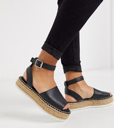 asos design jaguar espadrille flatforms