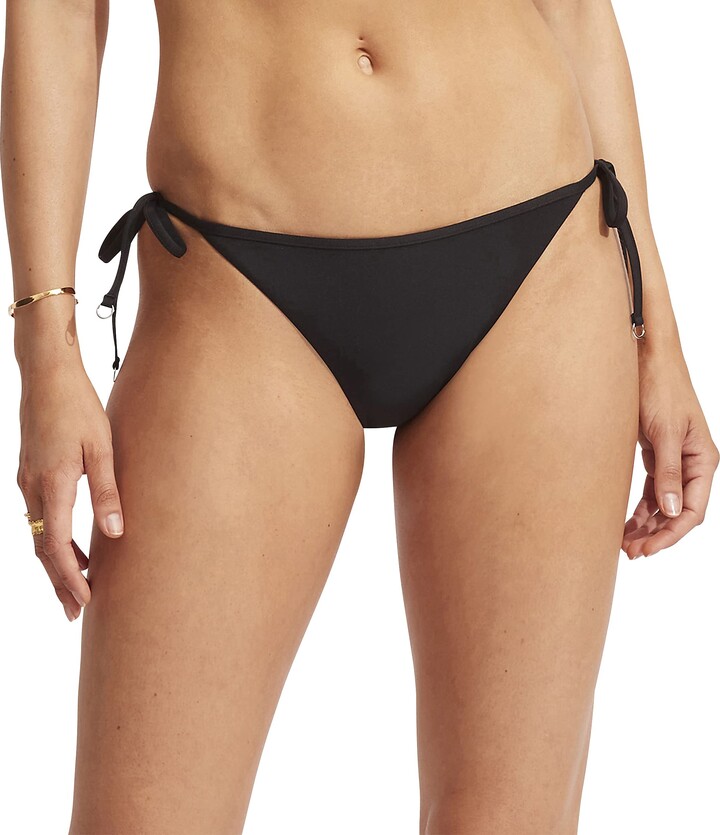 Seafolly Women's Standard Cheeky Hipster Tie Side Bikini Bottom Swimsuit -  ShopStyle