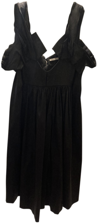 Miu Miu black Cotton Dresses - ShopStyle