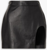 Leather mini skirt 
