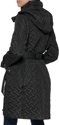 Cole Haan Hooded Quilted Coat