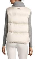 Thumbnail for your product : Peserico Flannel Satin Puffer Vest