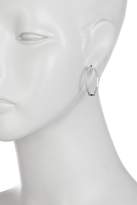 Thumbnail for your product : Judith Jack Sterling Silver Pave Swarovski Marcasite & Crystal Heptagon Hoop Earrings