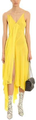 Balenciaga Yellow Silk Slip Dress