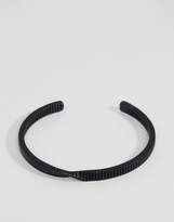 Thumbnail for your product : ICON BRAND Twisted Cuff Bangle Bracelet In Matte Black