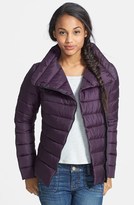 Thumbnail for your product : KRUSH Faux Leather Trim Puffer Coat (Juniors) (Online Only)
