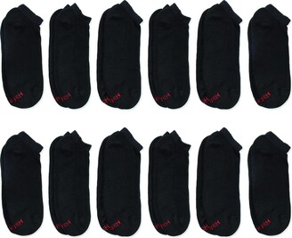 Hanes Men's Double Low Cut Socks 12-Pair Pack Available in Big & Tall