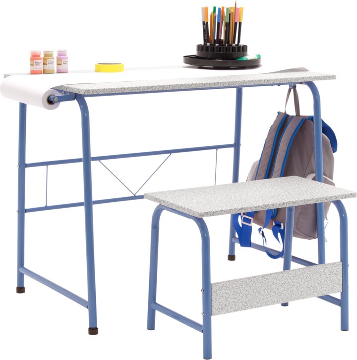Studio Designs HOME Studio Designs 2 Piece Project Center Desk, Blu e