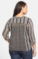 Thumbnail for your product : Lucky Brand 'Peyton' Print Tunic (Plus Size)
