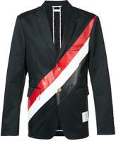 Thumbnail for your product : Thom Browne diagonal stripe blazer