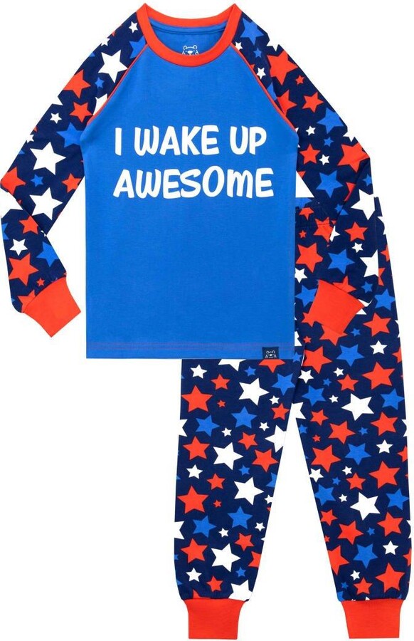 Harry Bear I Wake Up Awesome Cosy Snuggle Fit Pyjamas ShopStyle