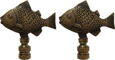 Royal Designs Royal Designs, Inc. Decorative Fish Lamp Finial