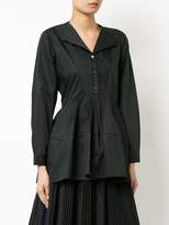Thumbnail for your product : Jil Sander Navy frilled fitted blouse