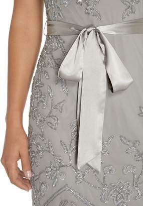 Ariella Sleeveless embellished maxi dress with tie waist