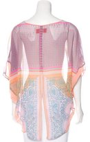 Thumbnail for your product : Clover Canyon Abstract Print Short Sleeve Blouse