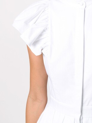 Alexander McQueen Ruffled-Sleeve Shirt Dress