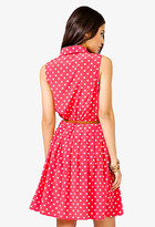 Thumbnail for your product : Forever 21 Belted Polka Dot Shirtdress