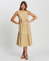 Thumbnail for your product : Atmos & Here Atmos&Here - Women's Neutrals Midi Dresses - Eva Midi Dress - Size 10 at The Iconic