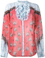 Mary Katrantzou - Ronda floral print ruffle blouse - women - Soie - 16