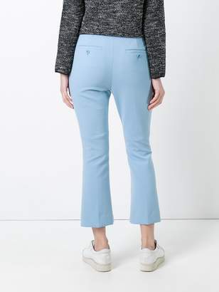Theory cropped flared trousers