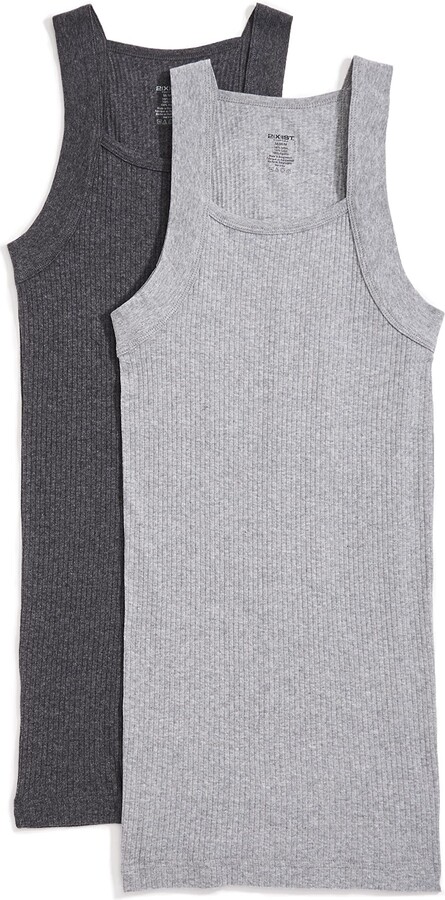 2xist Men's Essential Cotton Square Cut Tank 2-pack Base Layer Top -  ShopStyle T-shirts