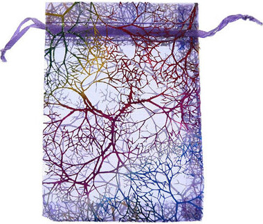 ANMINY 100 Pcs Coralline Organza Wedding Party Favor Gift Bags