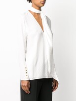 Thumbnail for your product : Givenchy Neck Tie Striped Blouse