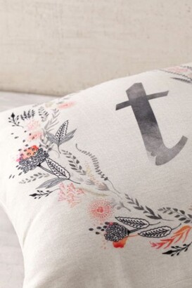 Deny Designs Iveta Abolina For Deny Pink Summer Monogram Pillow