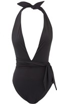 Thumbnail for your product : Zimmermann Lulu Halterneck Swimsuit - Black