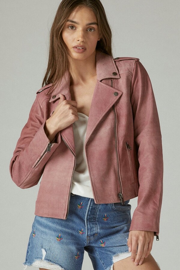 Pink Moto Jacket | Shop The Largest Collection | ShopStyle