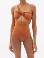 Thumbnail for your product : Sara Cristina Narcissus One-shoulder Swimsuit - Orange