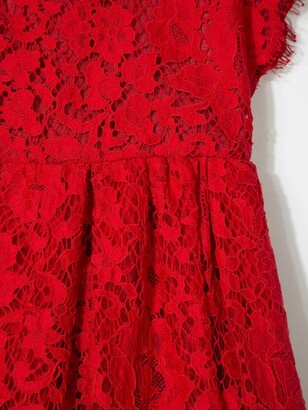 Dolce & Gabbana Children Cordonetto-Lace Bejewelled Dress