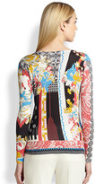 Thumbnail for your product : Etro Hawaiian Paisley V-neck Sweater