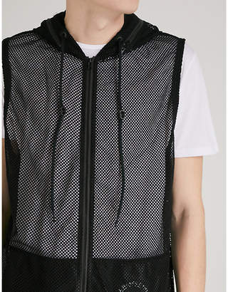 Y-3 longline mesh vest jacket