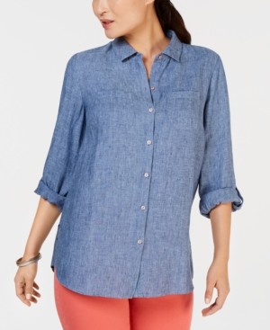 charter club petite blouses