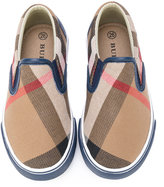 Thumbnail for your product : Burberry Kids gaberdine slip on sneakers