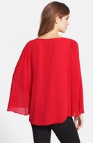 Thumbnail for your product : Vince Camuto Pleat Sleeve Folded Front Blouse (Regular & Petite)