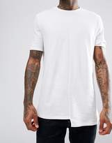 Thumbnail for your product : ASOS Relaxed T-Shirt With Rib Cuff And Stepped Hem