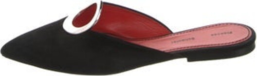 Proenza Schouler Suede Mules Black Pointed-Toes Designer