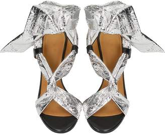 IRO Silver Leather Sandals