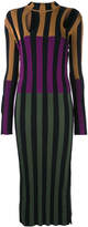 Nina Ricci colour block striped dress 