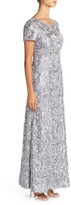 Thumbnail for your product : Alex Evenings Short Sleeve Lace Gown