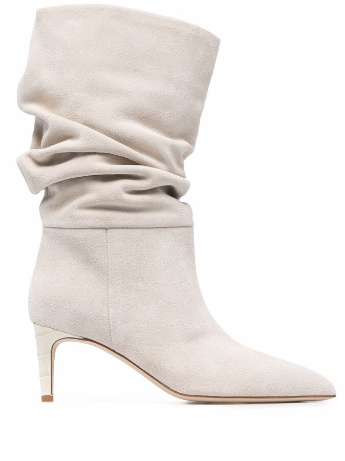 ankle slouch boots flat