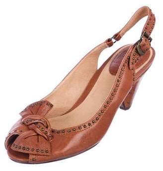 Frye Leather Maya Vintage Slingback Sandals