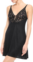 Thumbnail for your product : Wacoal Eternal Paneled Lace And Stretch-jersey Chemise