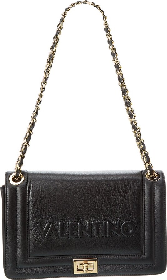 Valentino By Mario Valentino Alice Embossed Leather Shoulder Bag