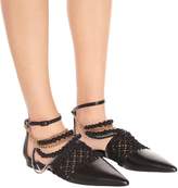 Thumbnail for your product : Loewe Leather ballet flats