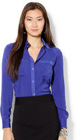 Thumbnail for your product : Lauren Ralph Lauren Stretch Satin Shirt