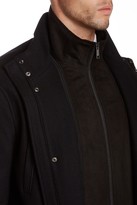 Thumbnail for your product : Andrew Marc New York 713 Andrew Marc Hearts Wool Blend Twill Coat