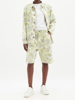 Thumbnail for your product : Raey Vintage Camouflage-print Denim Shacket - Green Print